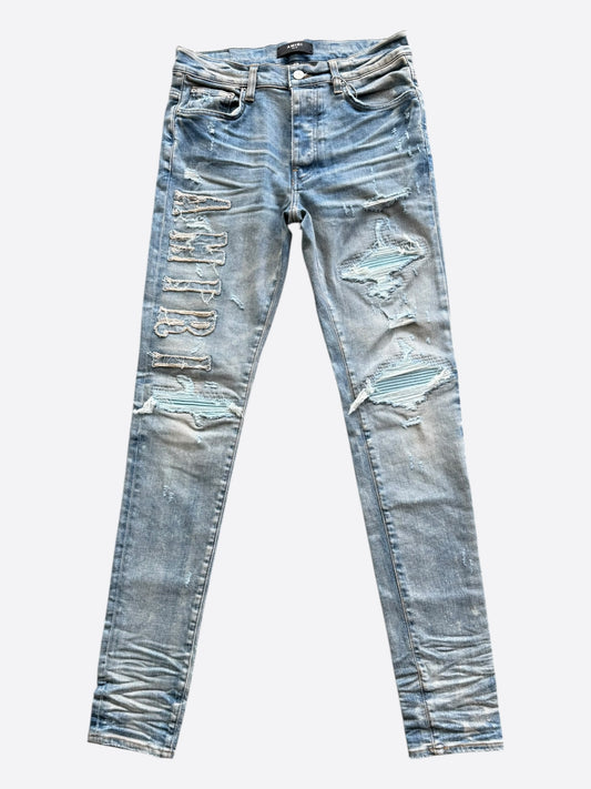 Amiri Blue Denim Core Applique Logo MX1 Jeans