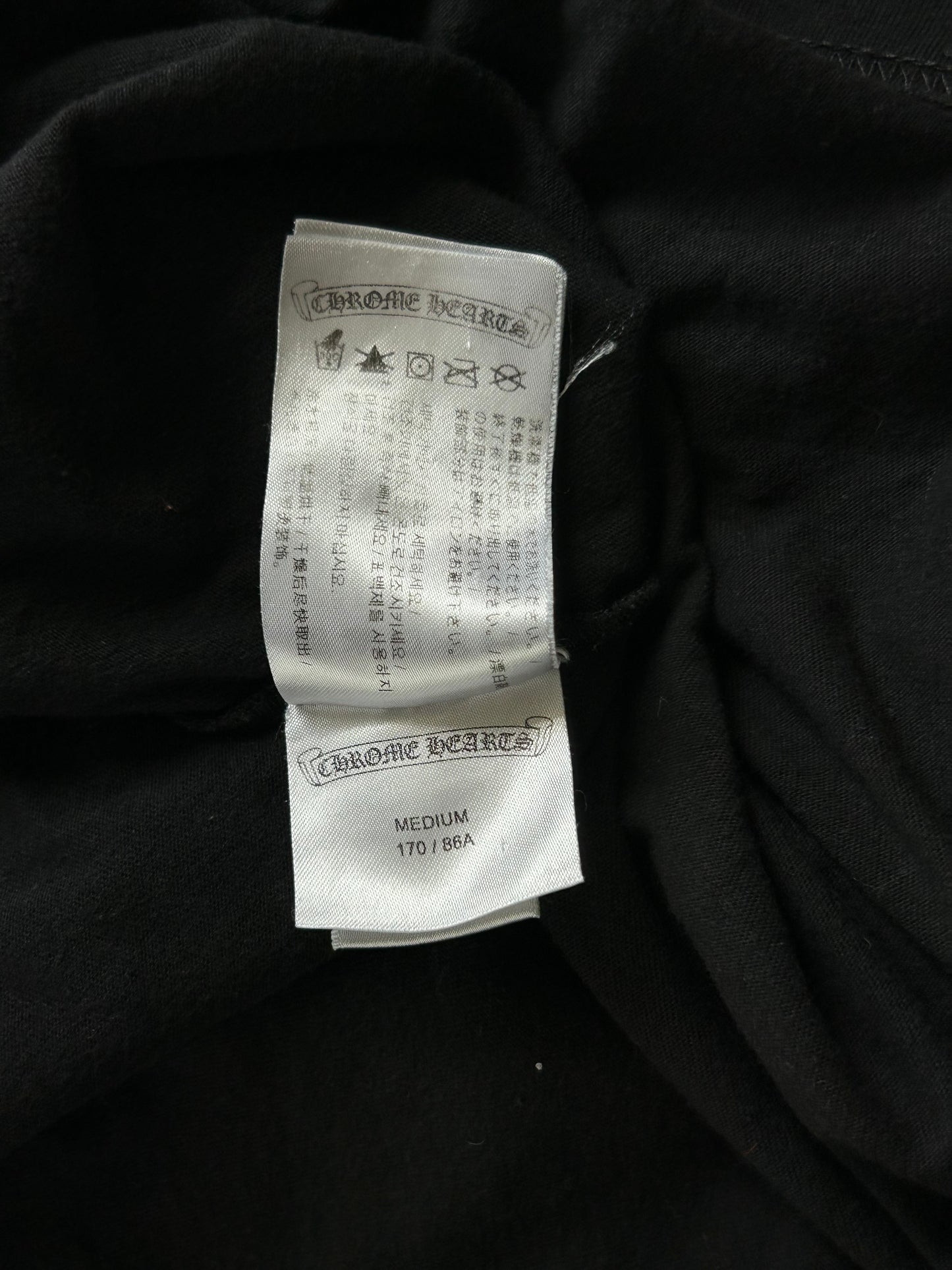 Chrome Hearts Black Gradient Circle Logo Longsleeve T-Shirt