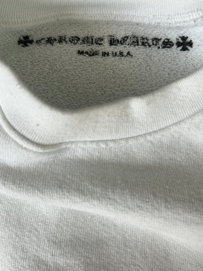 Chrome Hearts Matty Boy White USA Flag Scroll Logo Sweater