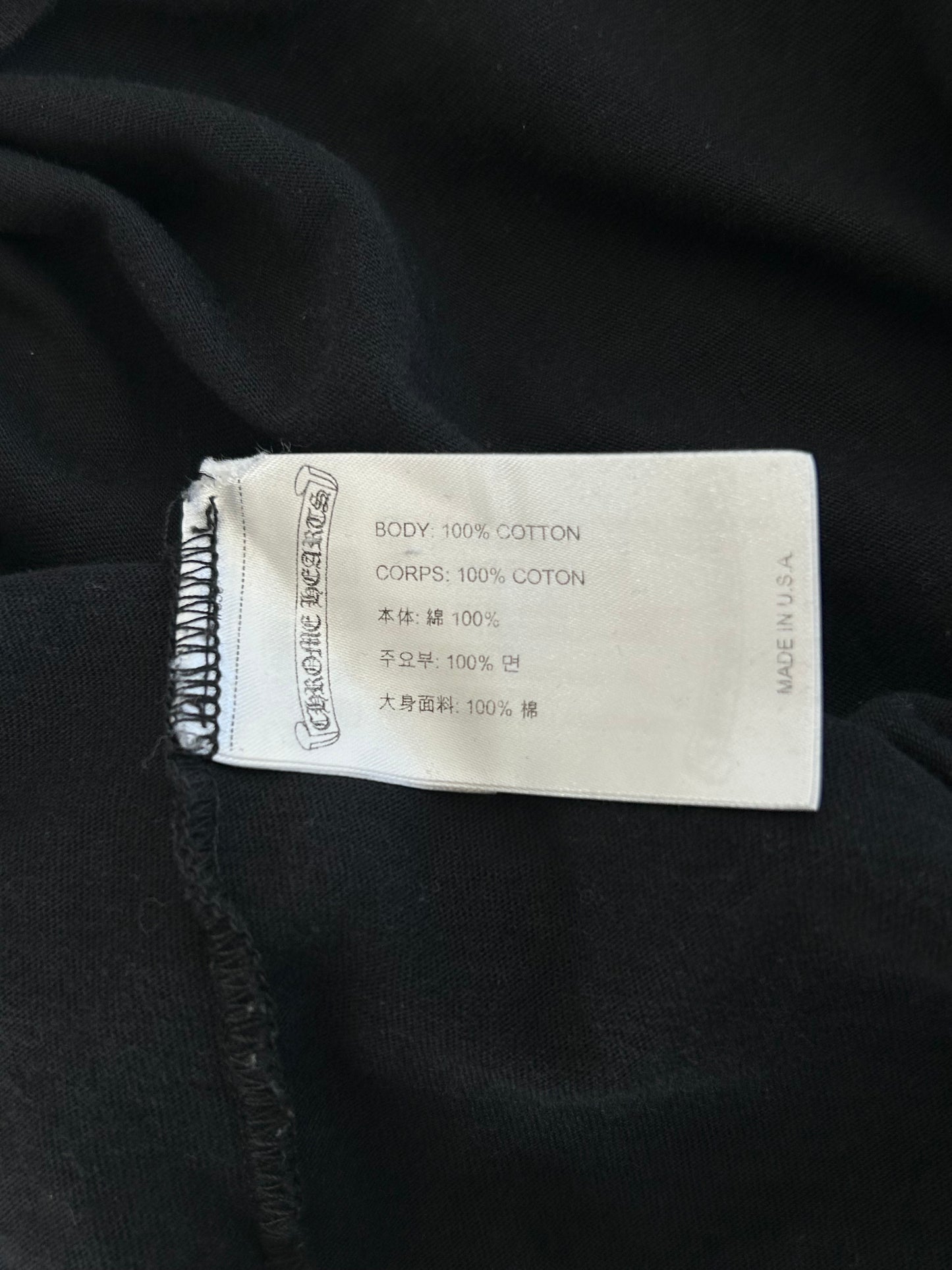 Chrome Hearts Black Racing Stripes Longsleeve T-Shirt