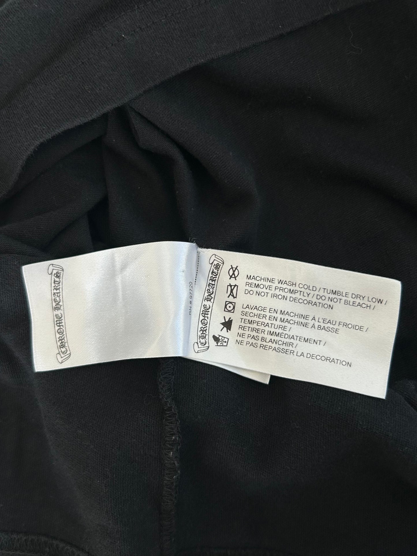 Chrome Hearts Black Racing Stripes Longsleeve T-Shirt