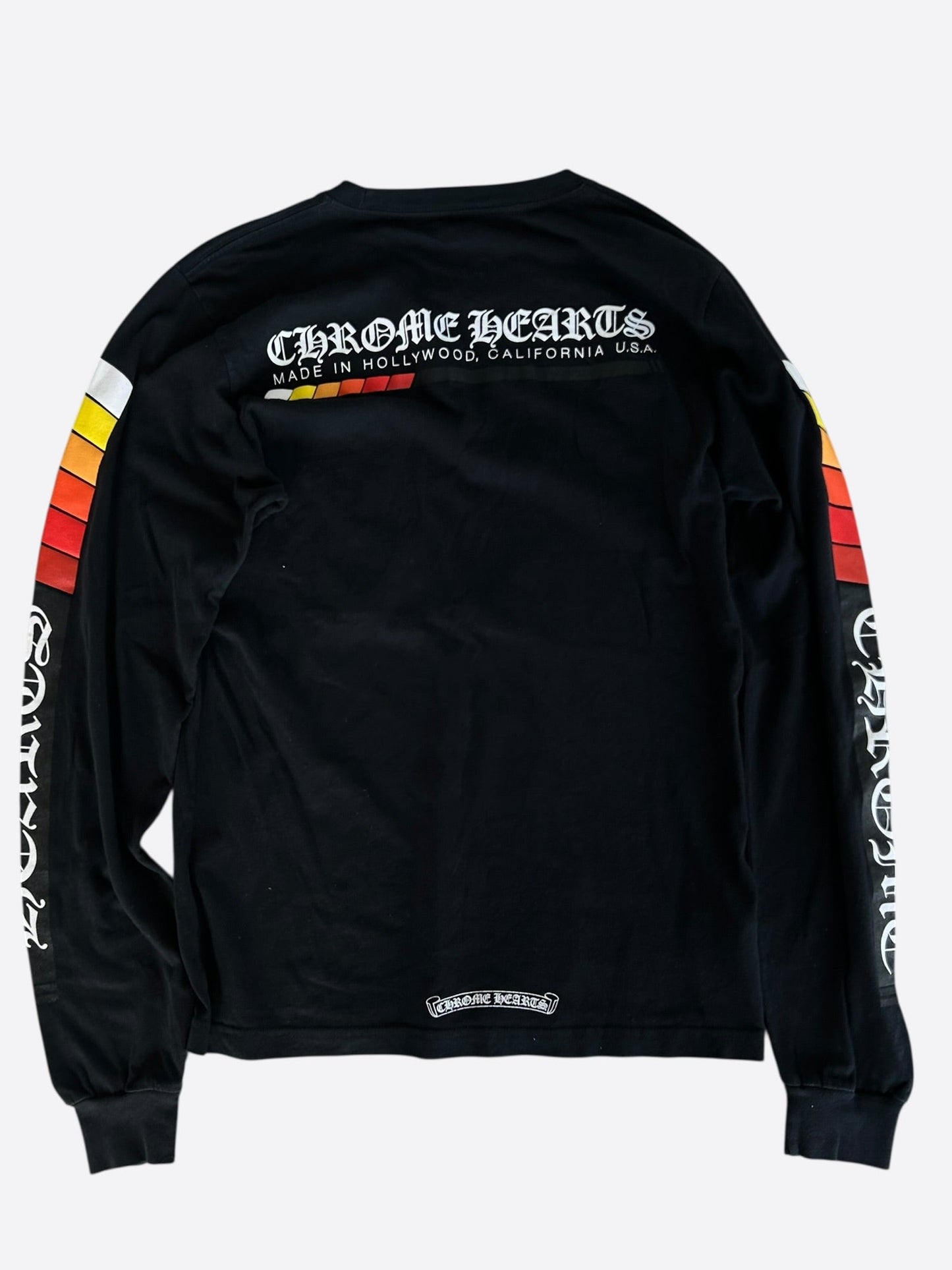 Chrome Hearts Black Racing Stripes Longsleeve T-Shirt