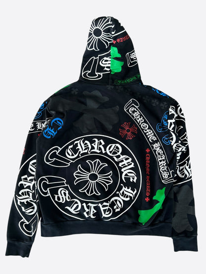Chrome Hearts Black & Multicolor Stencil Hoodie