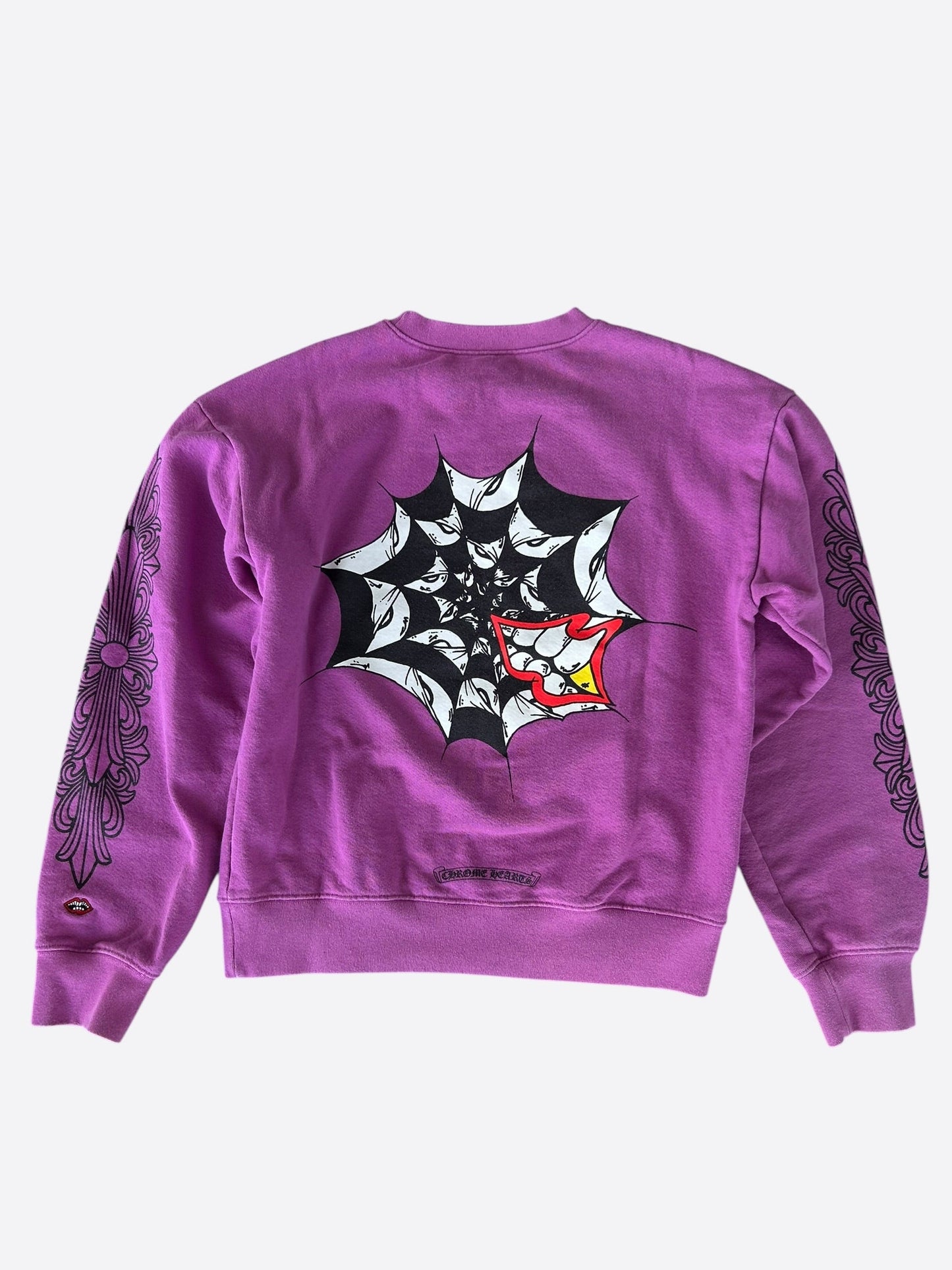 Chrome Hearts Matty Boy Purple Spider Web Sweater