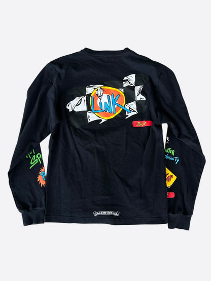 Chrome Hearts Matty Boy Black & Multicolor Link Longsleeve T-Shirt
