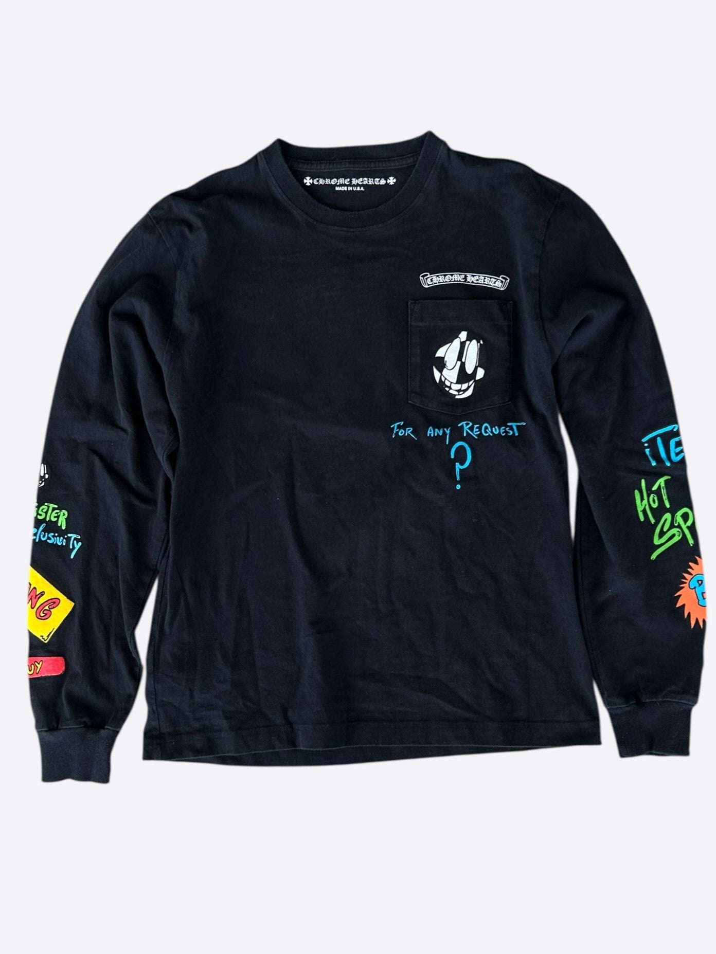 Chrome Hearts Matty Boy Black & Multicolor Link Longsleeve T-Shirt