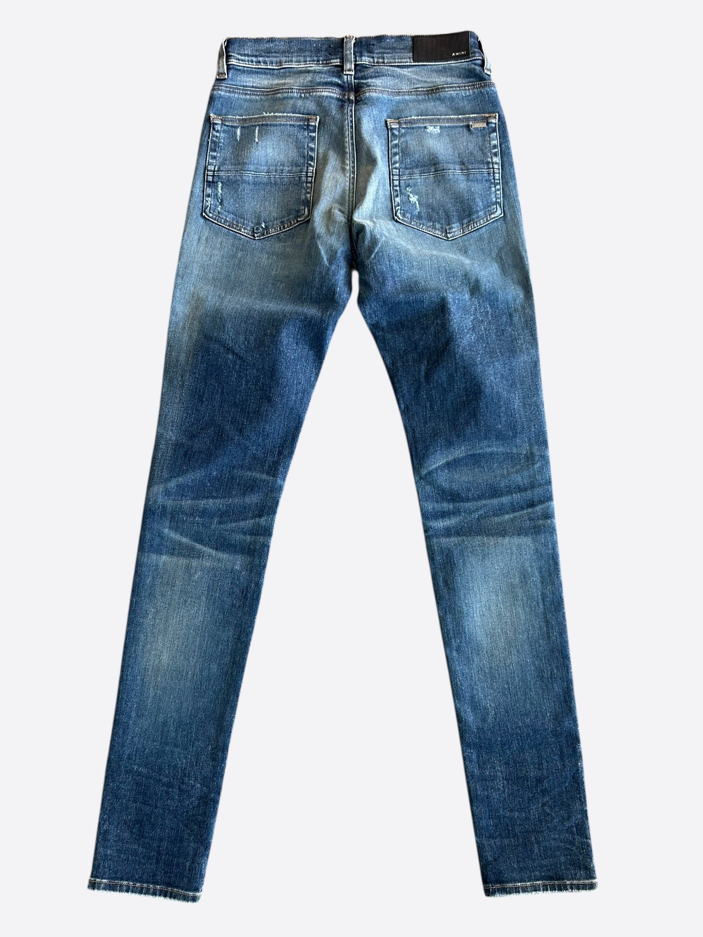 Amiri Dark Indigo & Black Patch MX1 Jeans