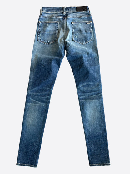 Amiri Dark Indigo & Black Patch MX1 Jeans