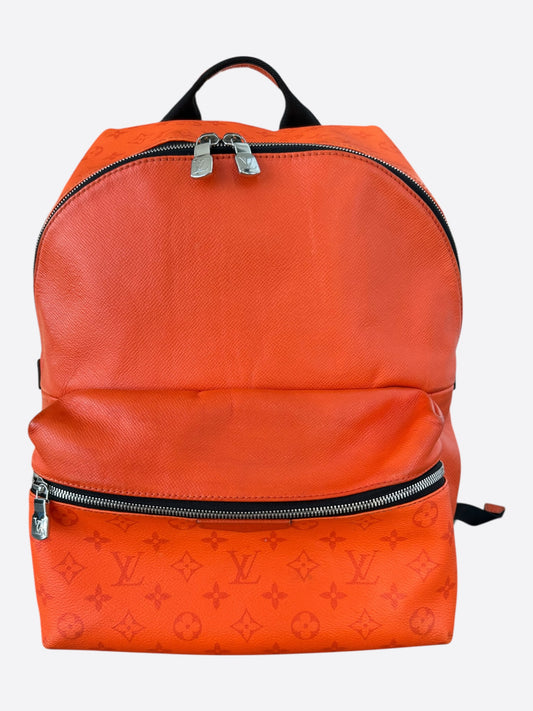 Louis Vuitton Orange Taigarama Monogram Discovery Backpack