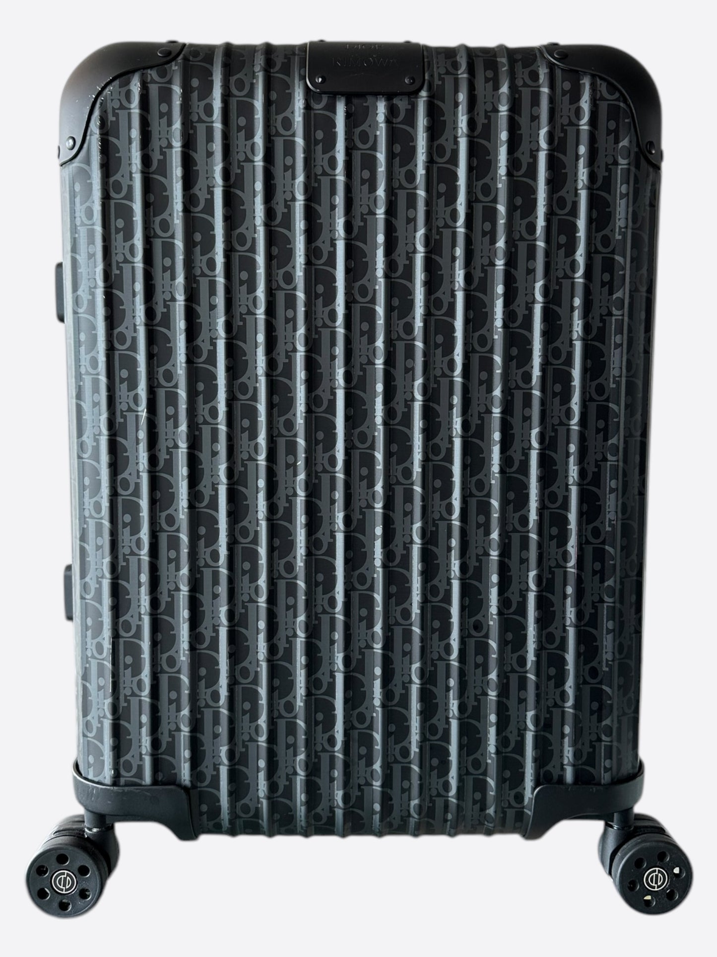 Dior Rimowa Black Oblique Carry-On Luggage