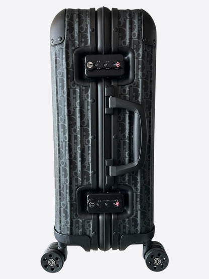 Dior Rimowa Black Oblique Carry-On Luggage