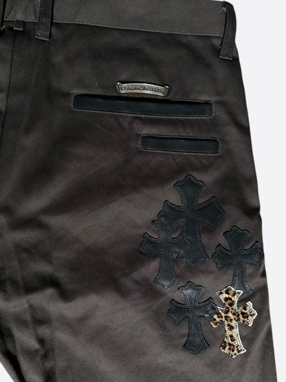 Chrome Hearts Brown Cross Patch Chino Pants