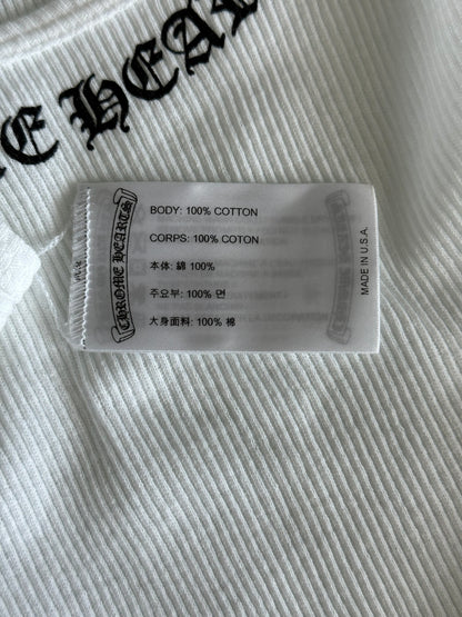 Chrome Hearts White & Black Love You Tank Top