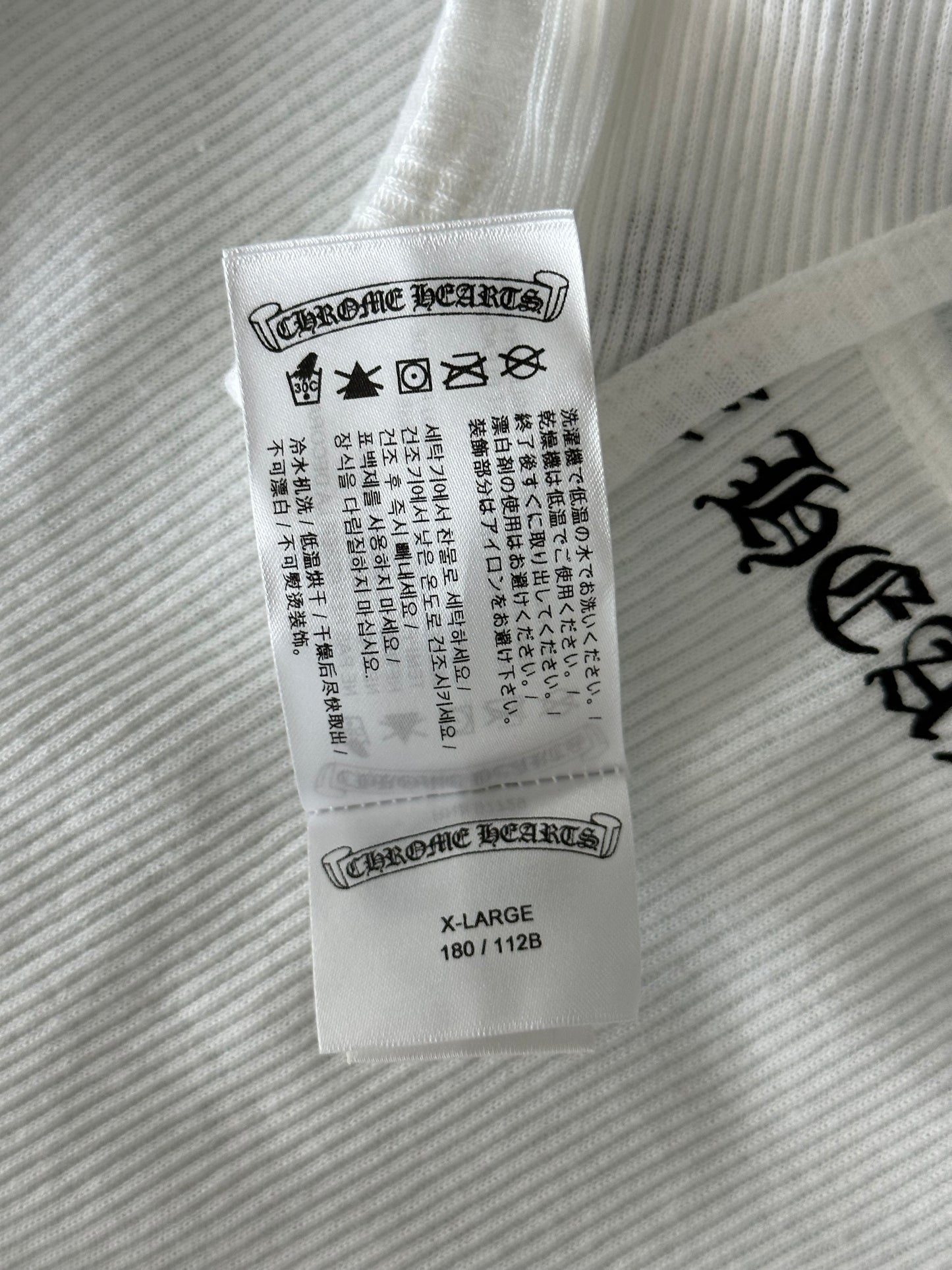 Chrome Hearts White & Black Love You Tank Top