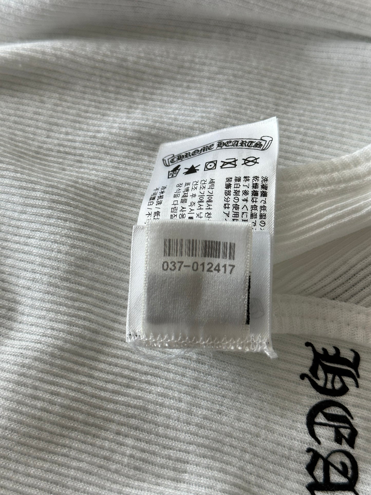 Chrome Hearts White & Black Love You Tank Top