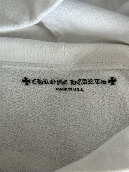 Chrome Hearts Matty Boy White Retro-Cycle Hoodie