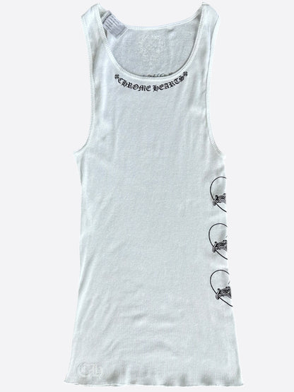 Chrome Hearts White & Black Love You Tank Top