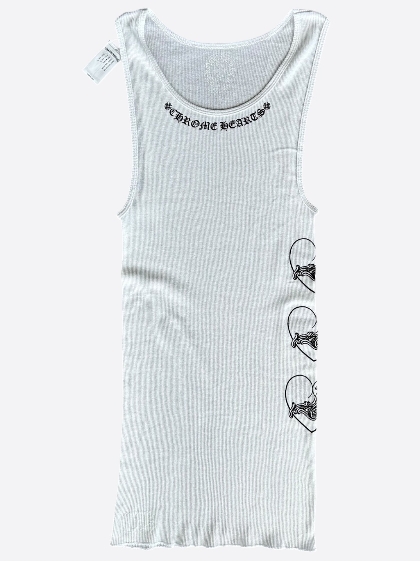 Chrome Hearts White & Black Love You Tank Top