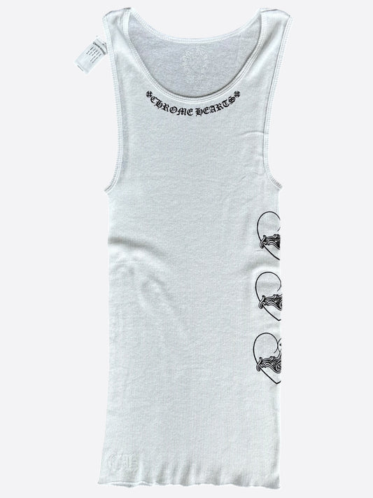 Chrome Hearts White & Black Love You Tank Top