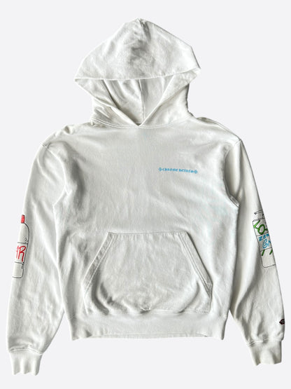 Chrome Hearts Matty Boy White Retro-Cycle Hoodie