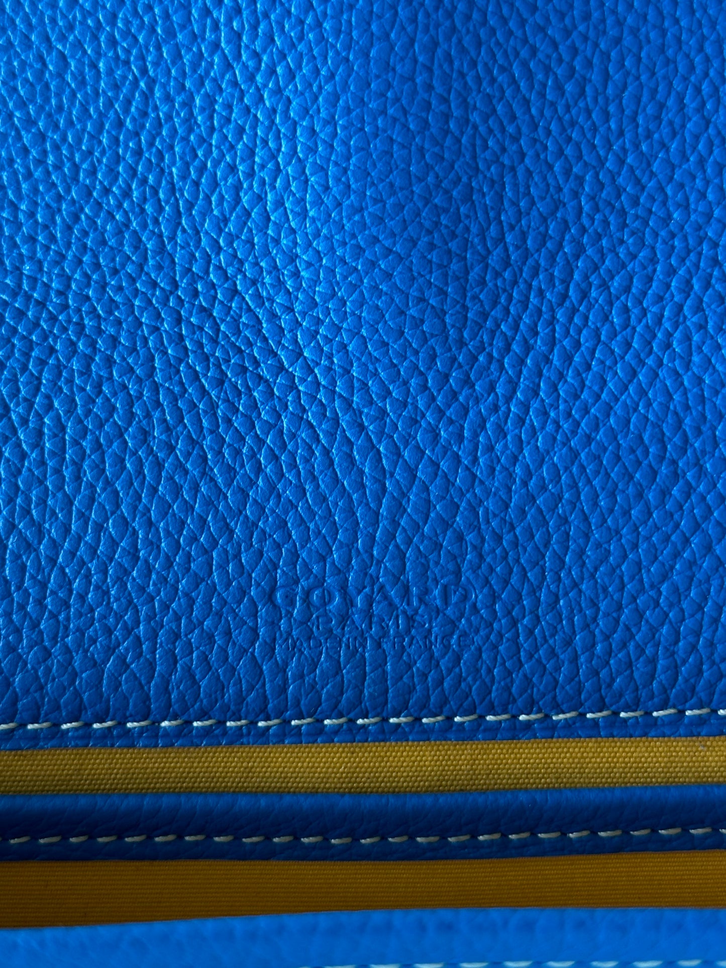 Goyard Blue Belvedere Messenger Bag