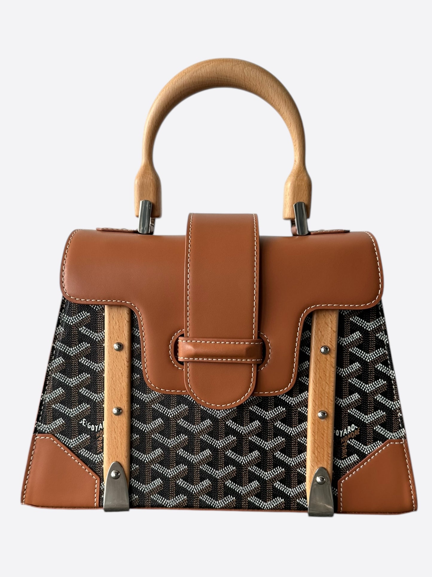 Goyard Black & Brown Saigon PM