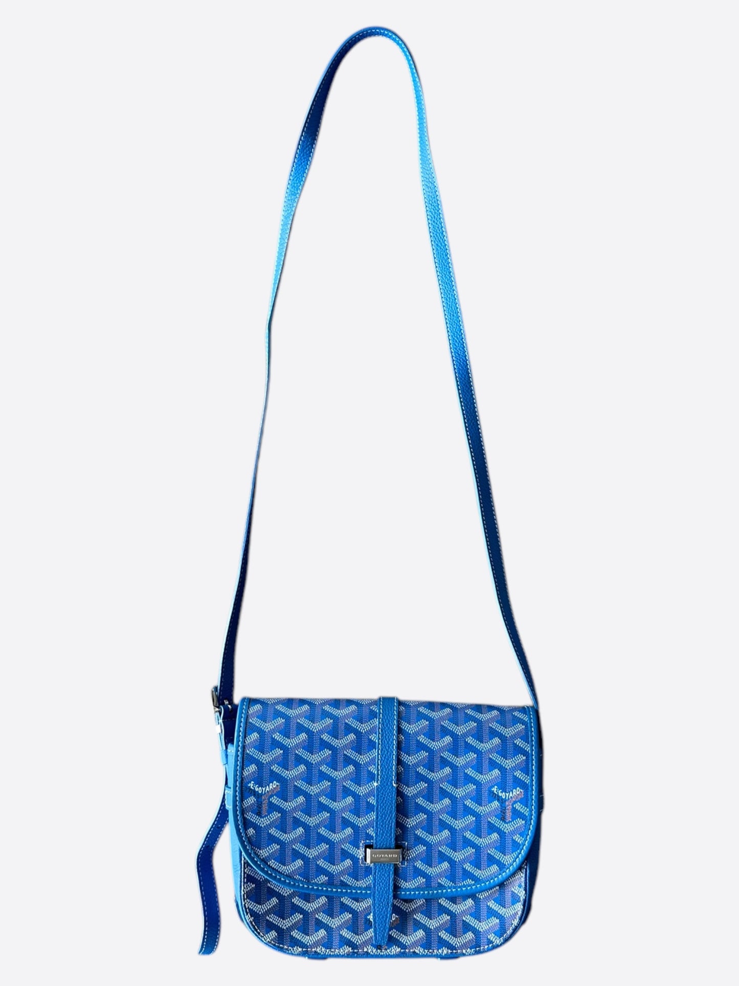 Goyard Blue Belvedere Messenger Bag