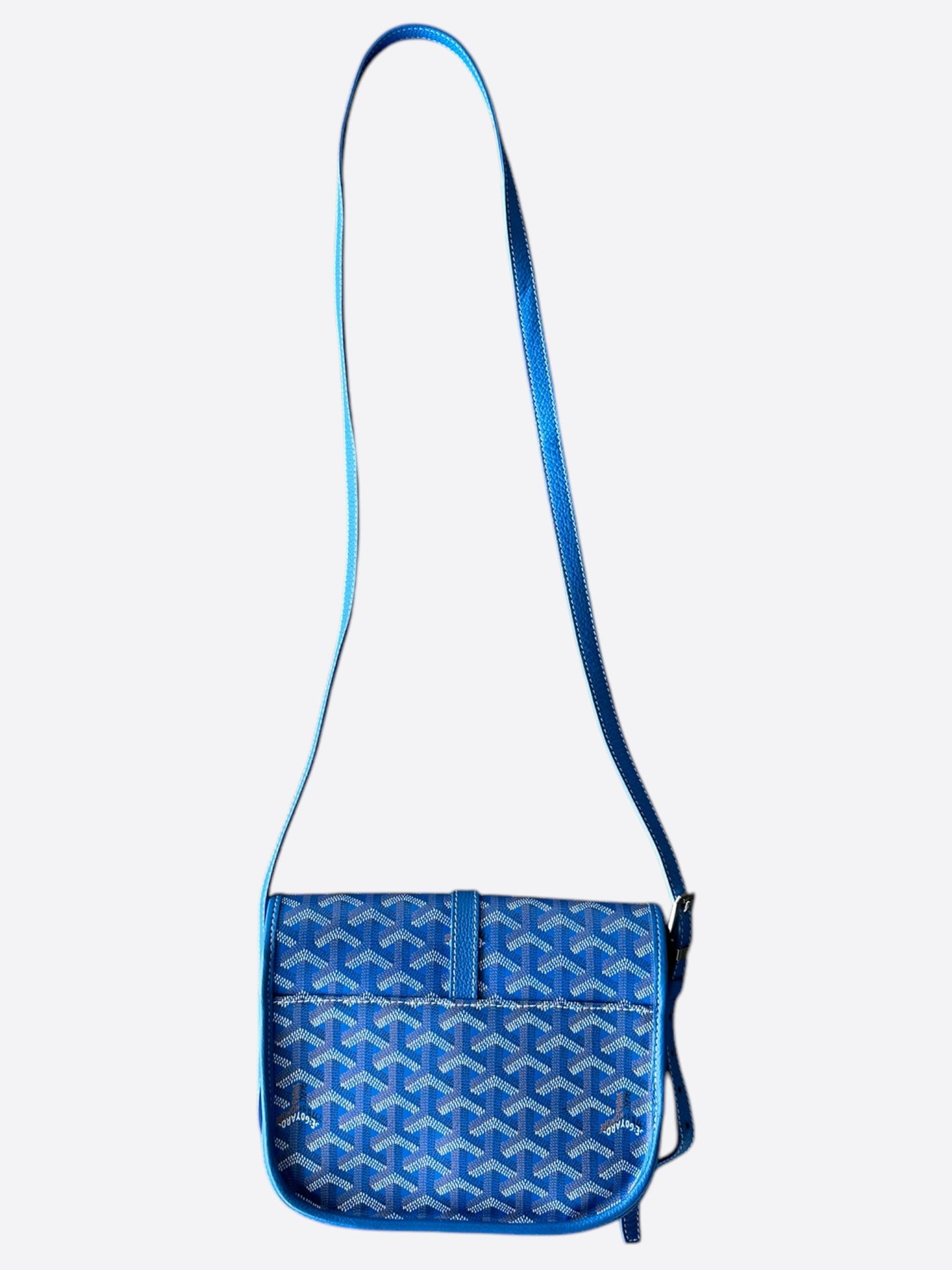 Goyard Blue Belvedere Messenger Bag