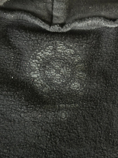 Chrome Hearts Black & White T-Bar Logo Zip Up Hoodie