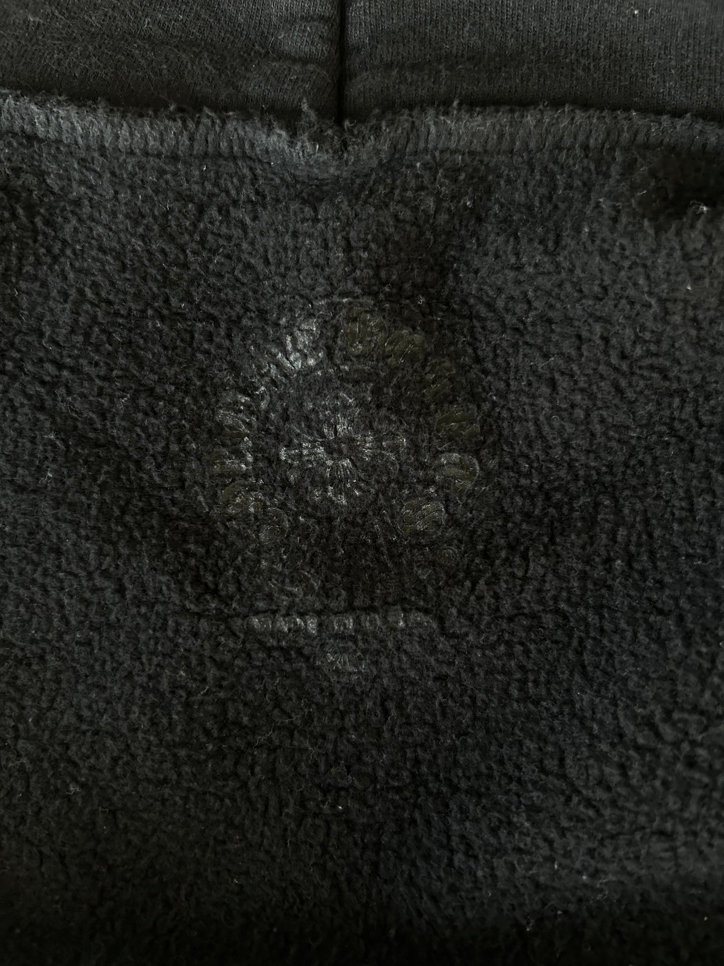 Chrome Hearts Black & White Malibu Horseshoe Logo Zip Up Hoodie