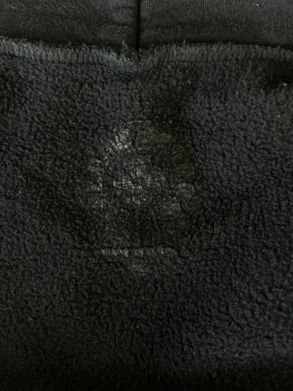 Chrome Hearts Black & White Malibu Horseshoe Logo Zip Up Hoodie