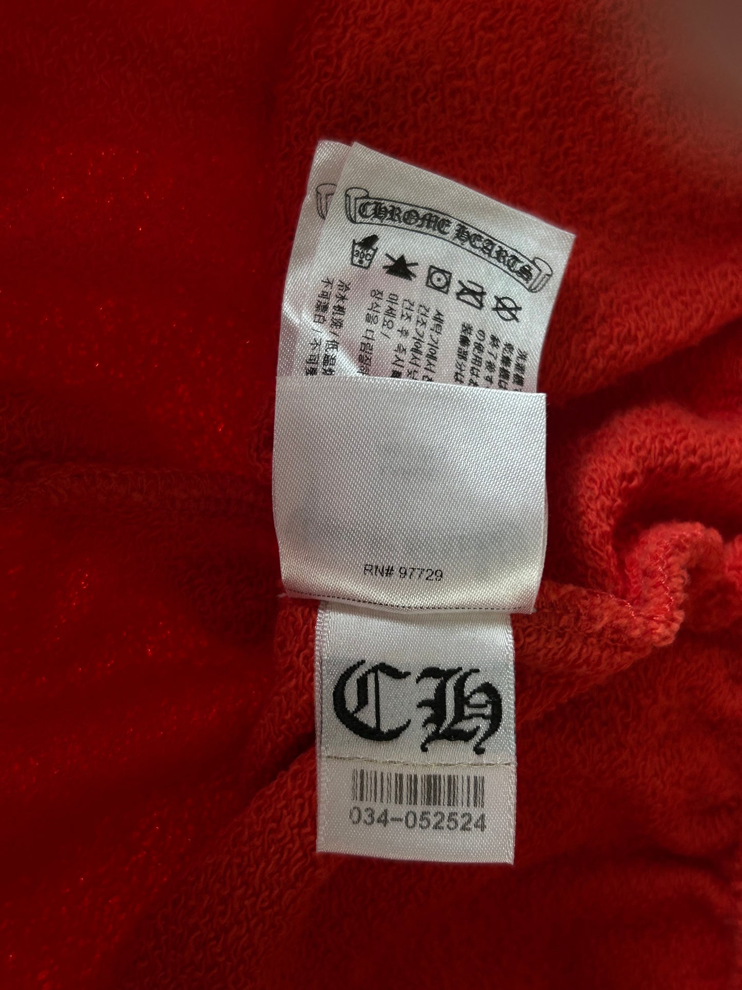Chrome Hearts Matty Boy Red Spark Cargo Shorts