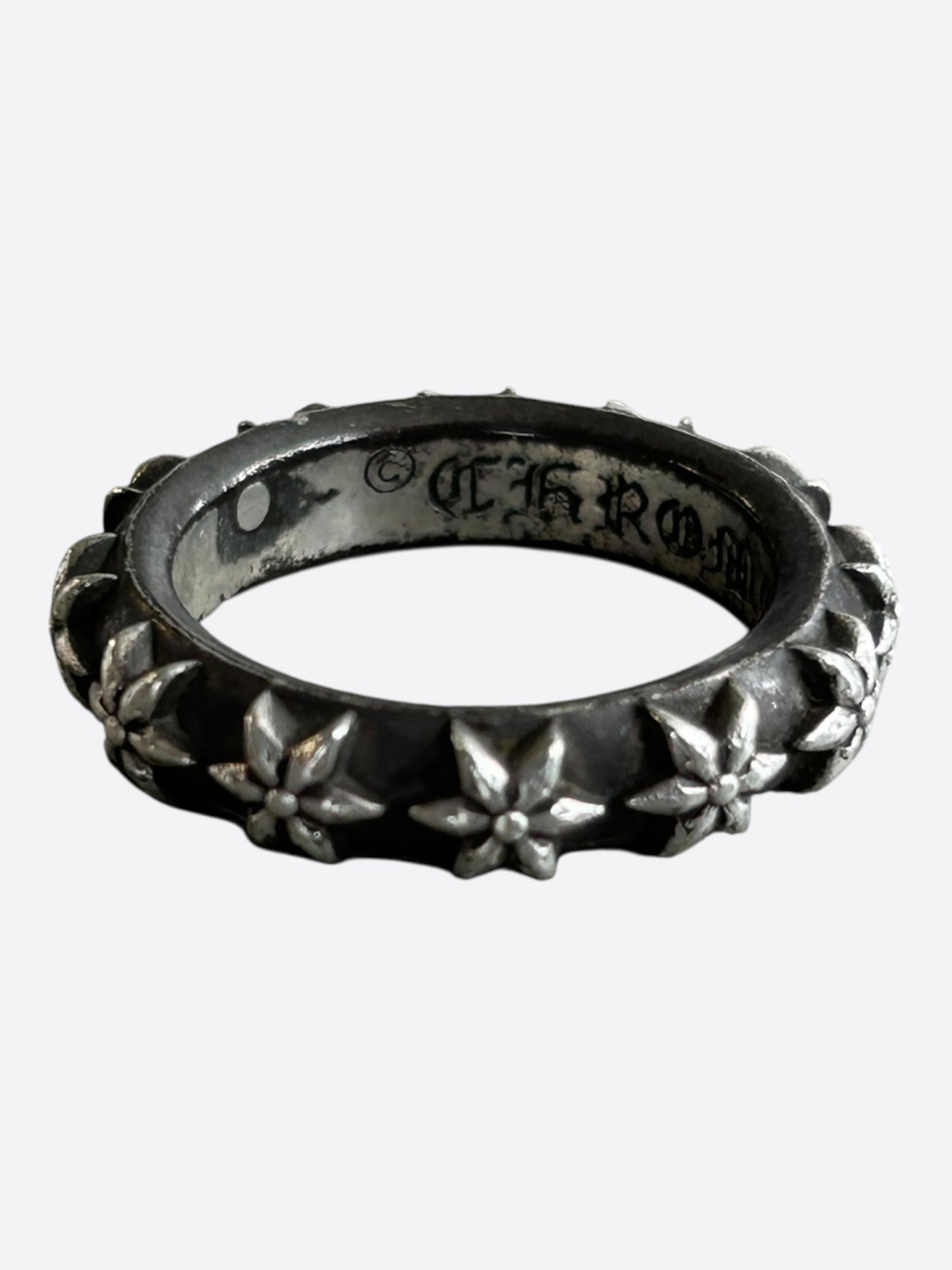 Chrome Hearts Silver Star Band Ring