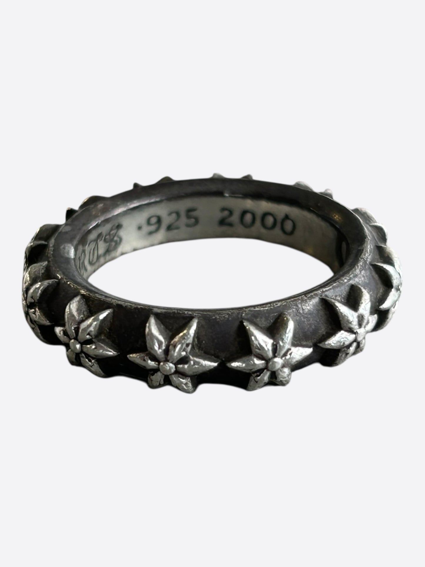 Chrome Hearts Silver Star Band Ring