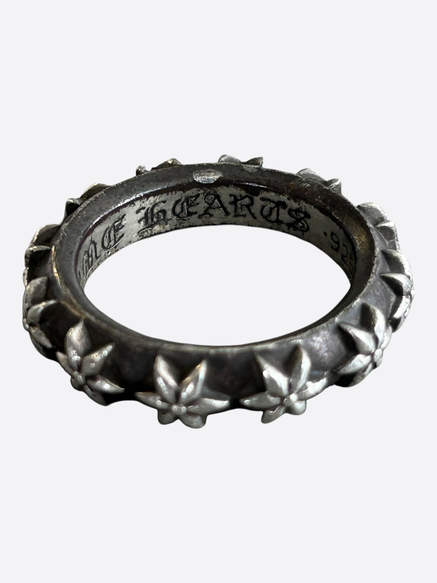 Chrome Hearts Silver Star Band Ring