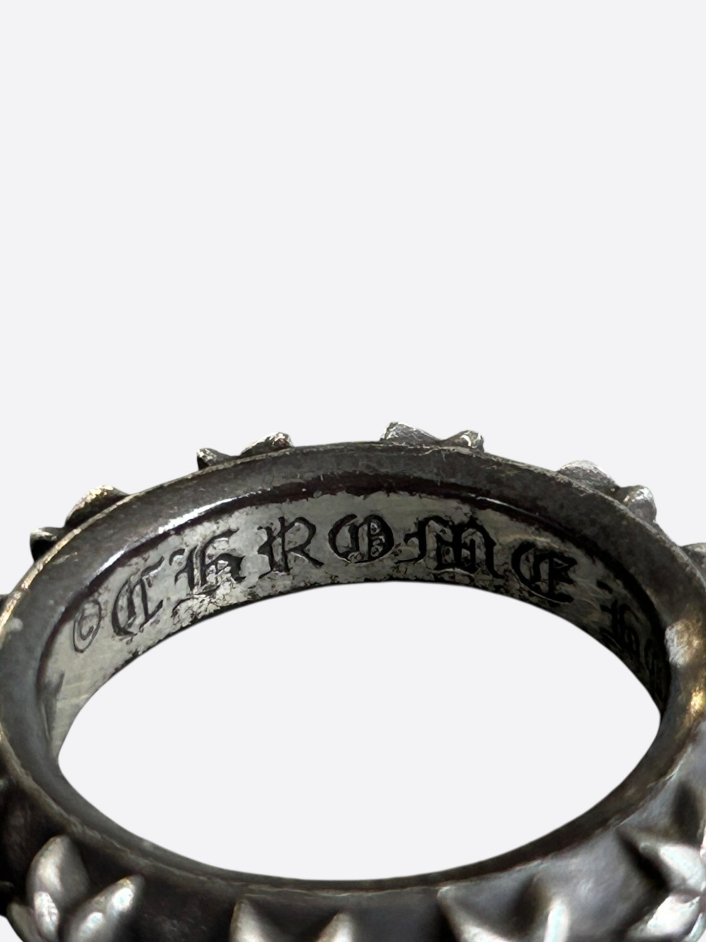 Chrome Hearts Silver Star Band Ring