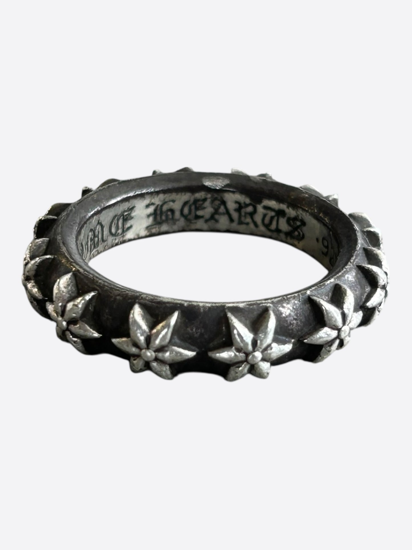 Chrome Hearts Silver Star Band Ring