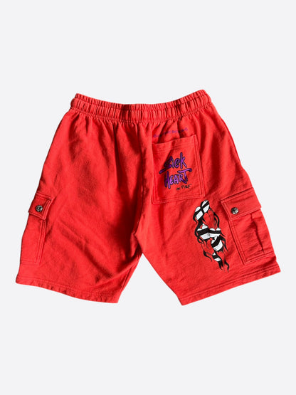 Chrome Hearts Matty Boy Red Spark Cargo Shorts
