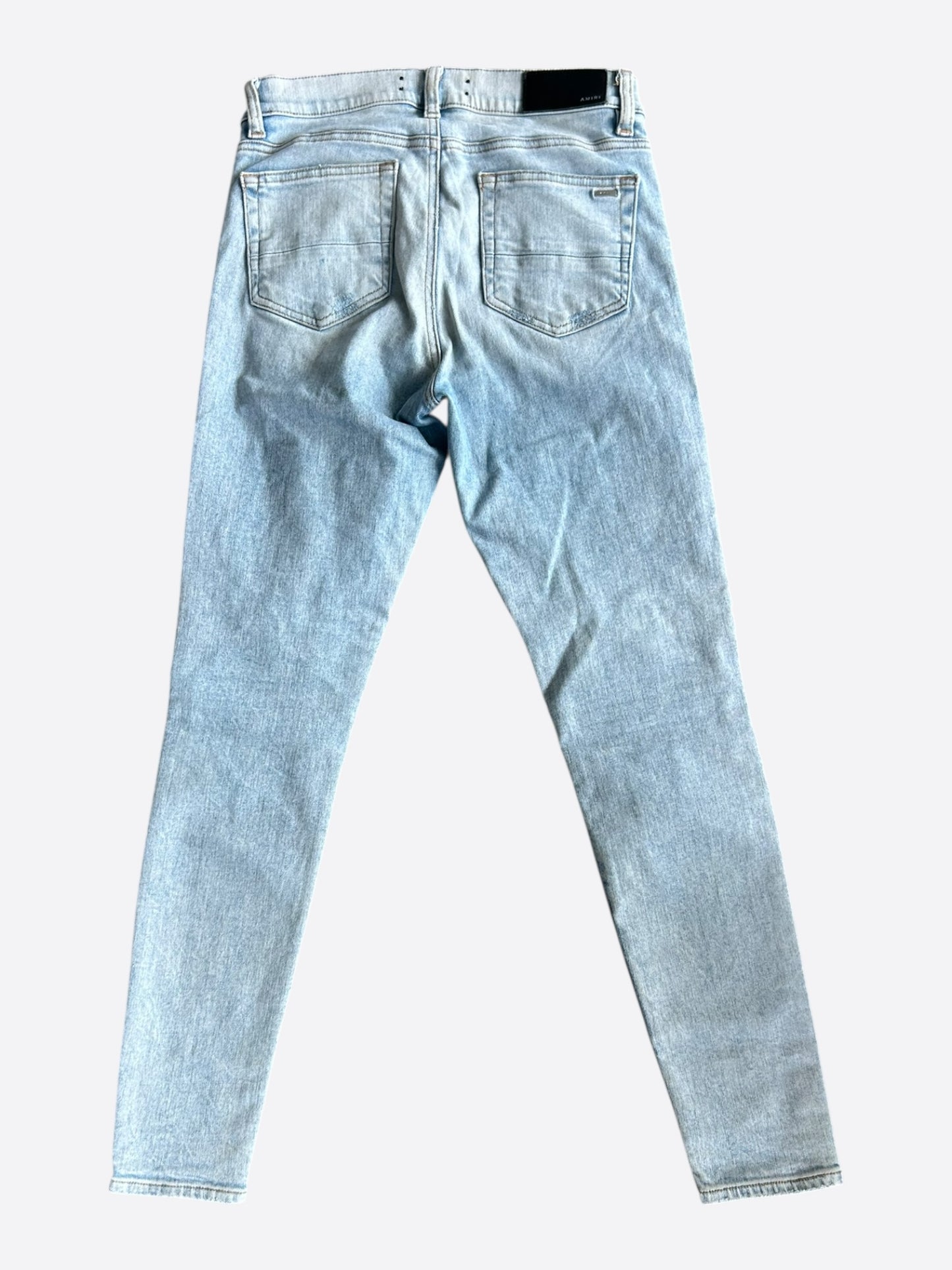 Amiri Light Indigo & Black Patch MX1 Jeans