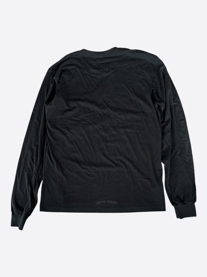 Chrome Hearts Black Miami Exclusive Cross Logo Longsleeve T-Shirt
