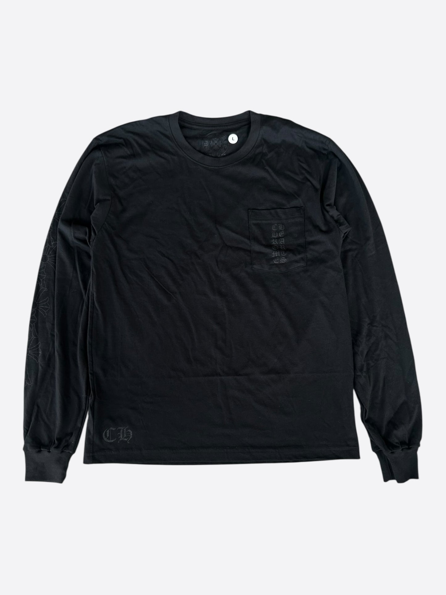 Chrome Hearts Black Miami Exclusive Cross Logo Longsleeve T-Shirt