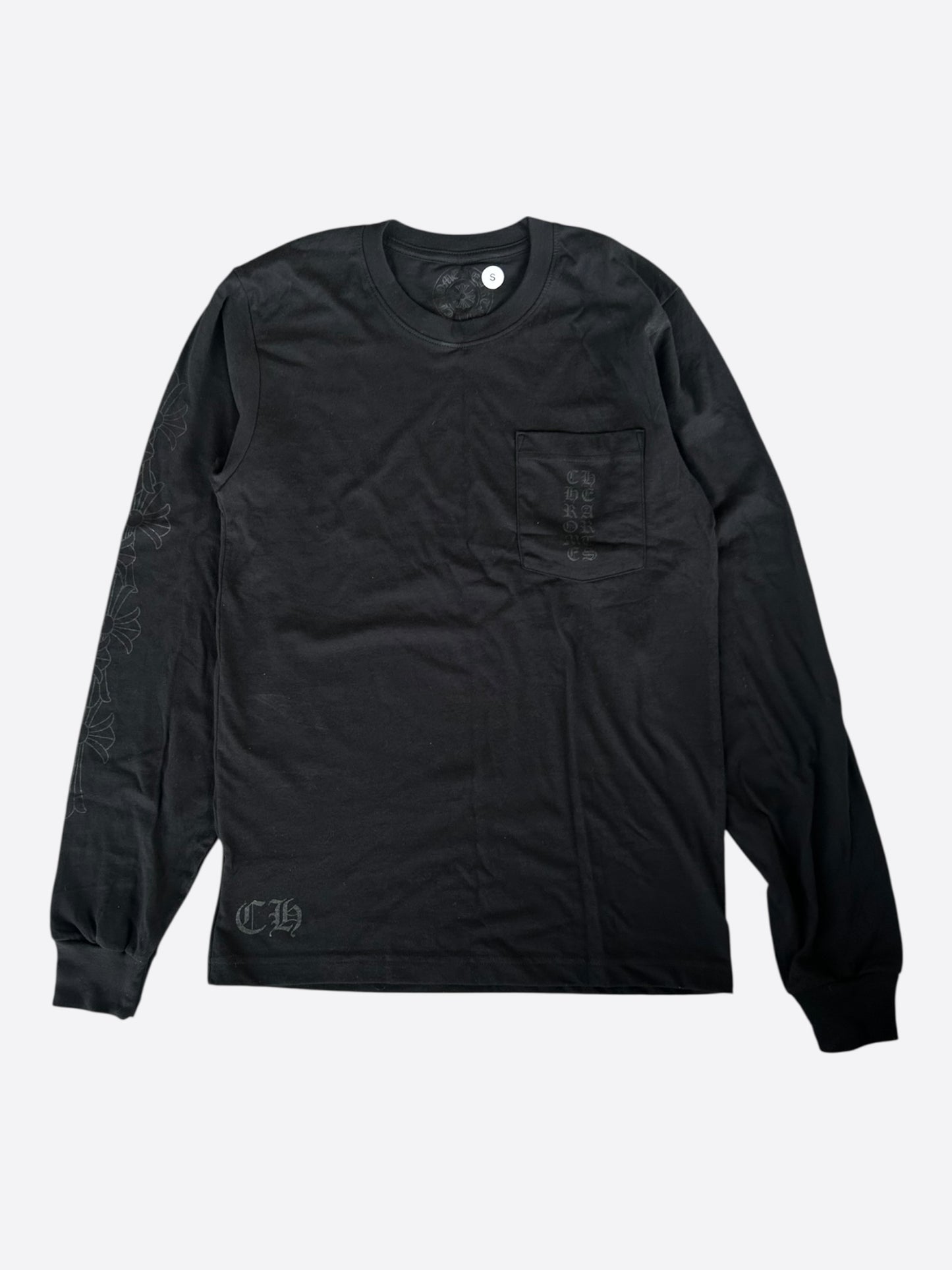 Chrome Hearts Black Miami Exclusive Cross Logo Longsleeve T-Shirt