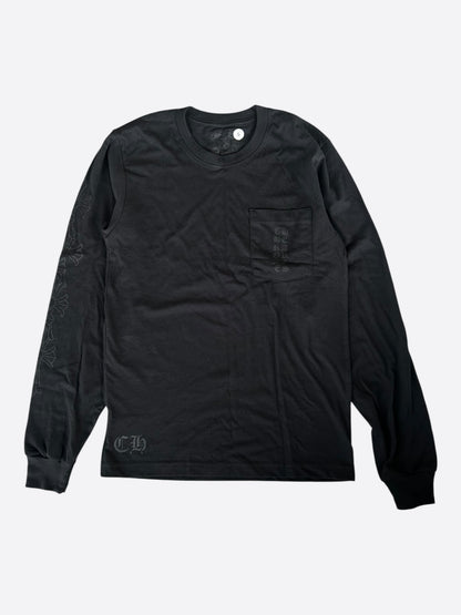Chrome Hearts Black Miami Exclusive Cross Logo Longsleeve T-Shirt