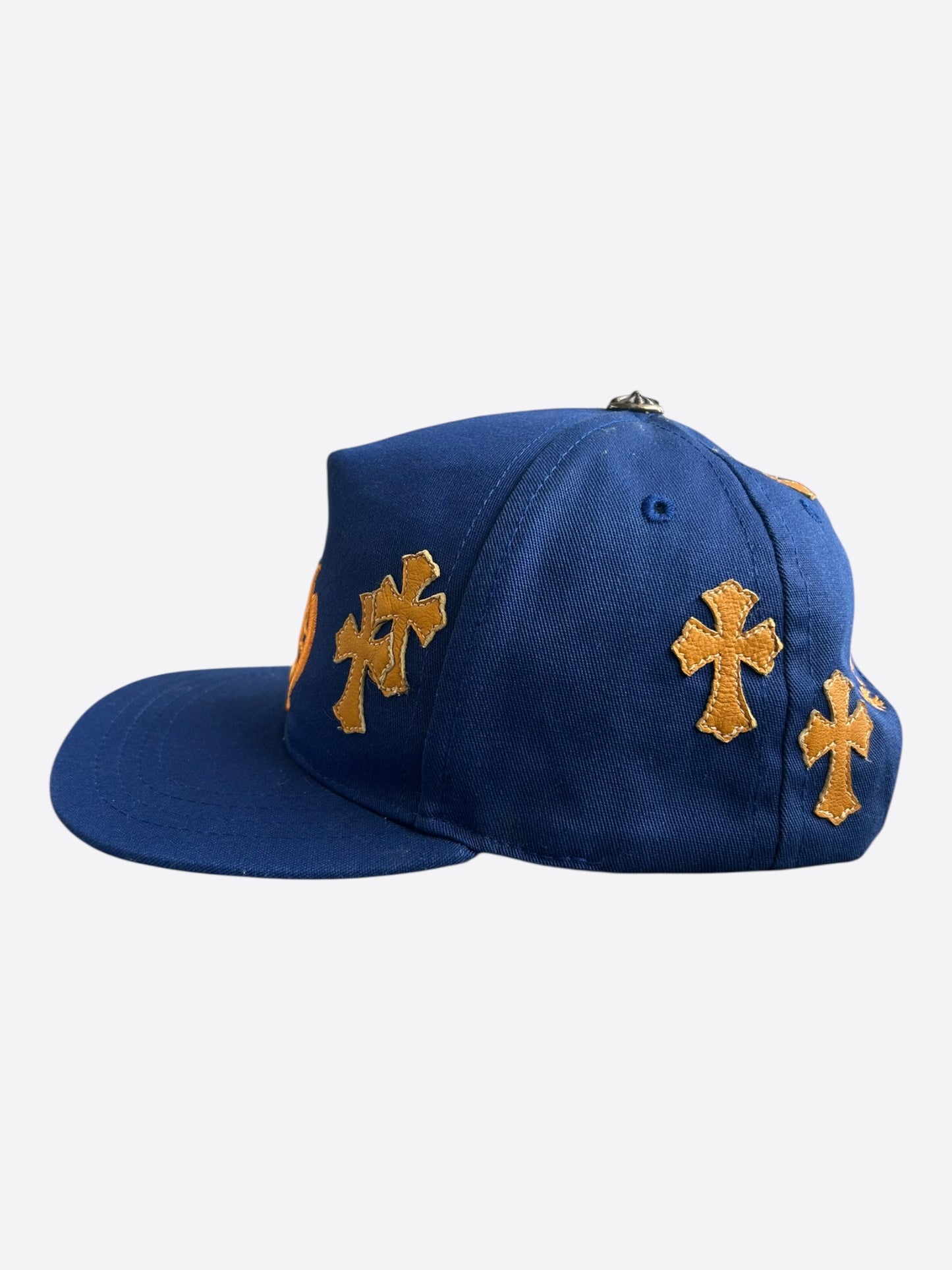 Chrome Hearts Blue & Orange Cross Patch Hat
