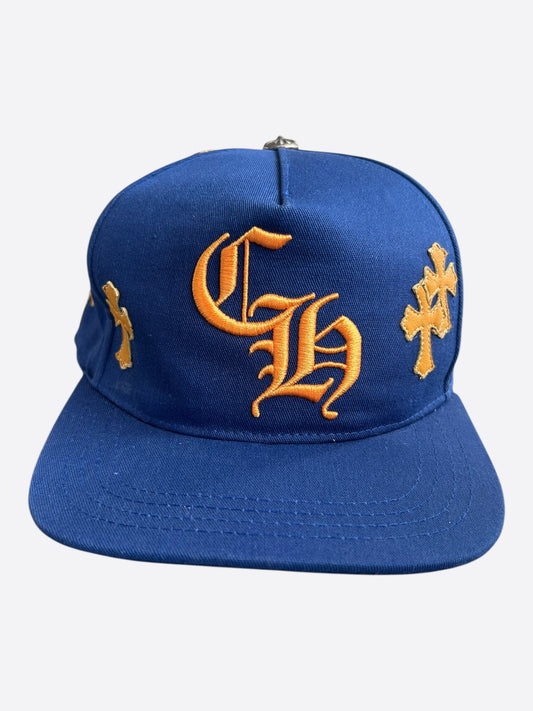 Chrome Hearts Blue & Orange Cross Patch Hat