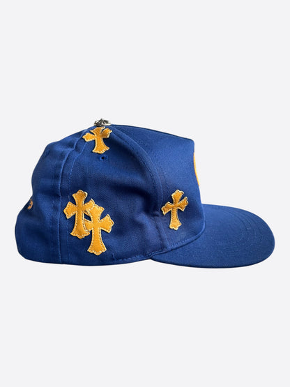 Chrome Hearts Blue & Orange Cross Patch Hat