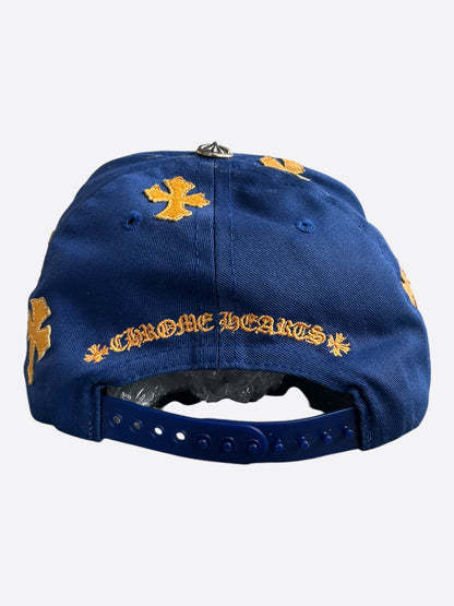 Chrome Hearts Blue & Orange Cross Patch Hat