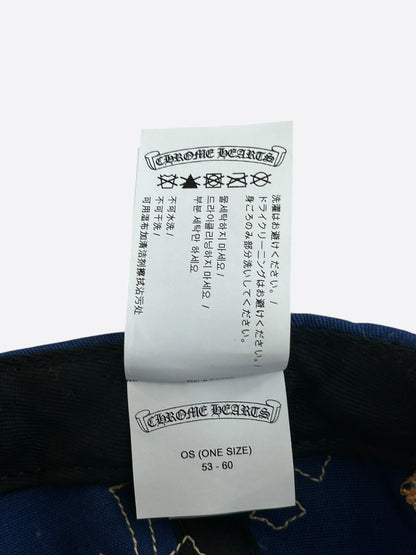 Chrome Hearts Blue & Orange Cross Patch Hat