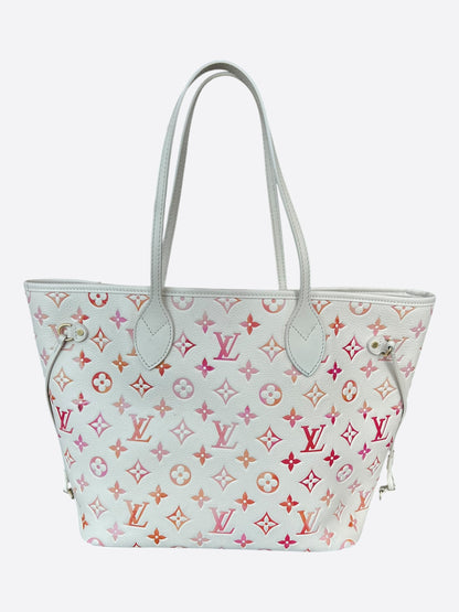 Louis Vuitton Beige Sunrise Aquarelle Empriente Monogram Neverfull MM