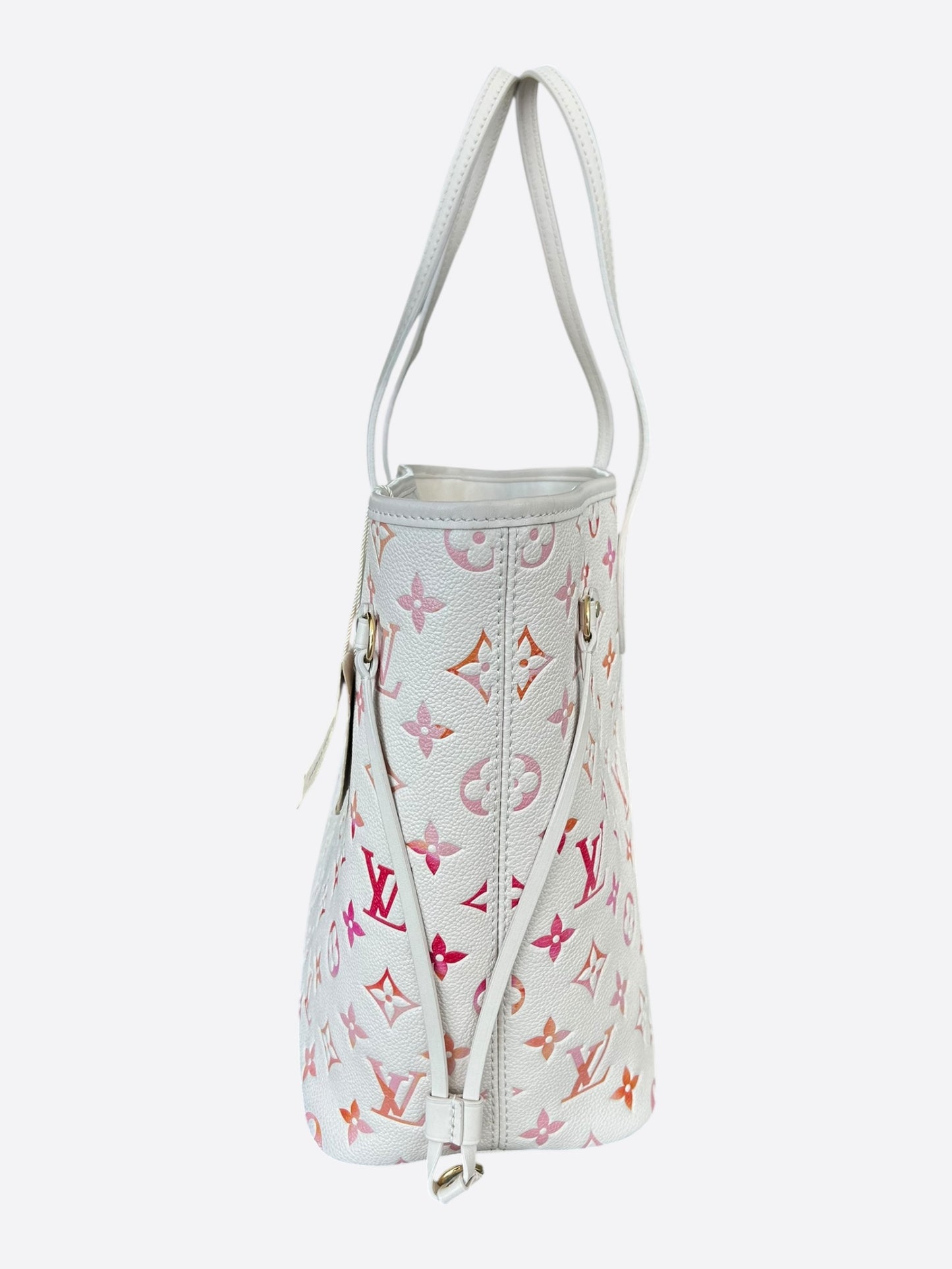 Louis Vuitton Beige Sunrise Aquarelle Empriente Monogram Neverfull MM